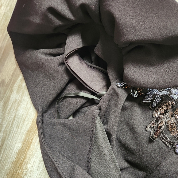 NWT QQ Fashion Black Off-Shoulder Mermaid Gown, Lace-Up Back, Plus Size 1XL - Picture 6 of 14